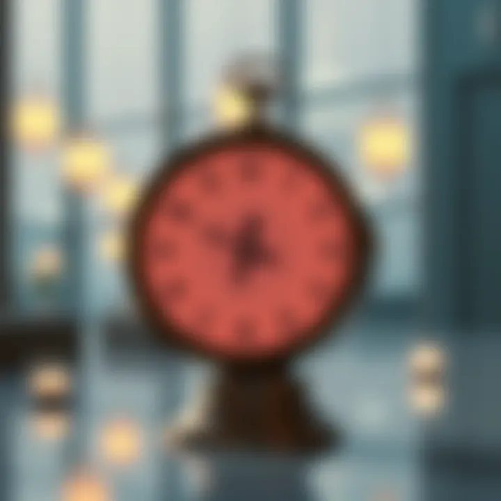 Timely Observances: The Clock of Iftar Illustration of a clock showing the iftar time in Dubai