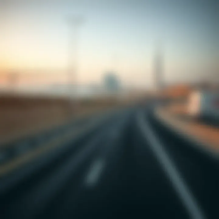 Highway view between Dubai and Abu Dhabi