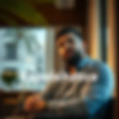 Graphic of an expatriate considering their options