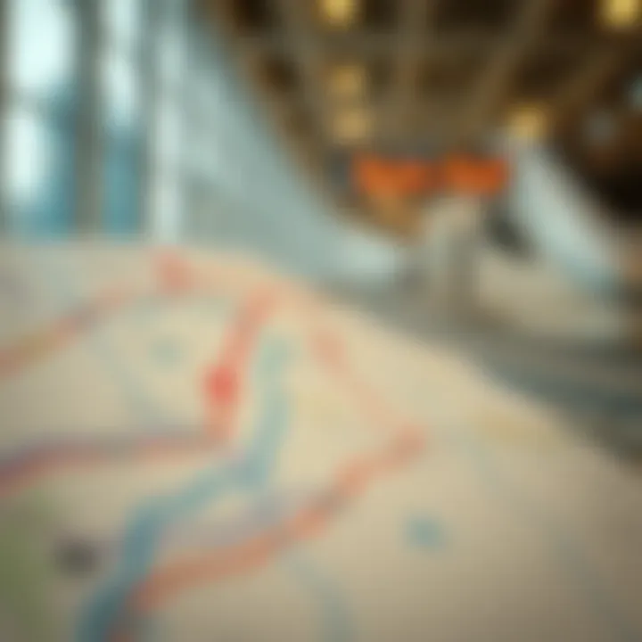 Map highlighting the routes of the Union Railway Project across emirates