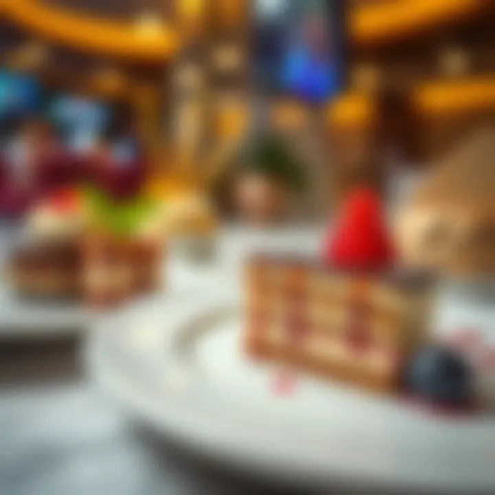 Unique Dessert Offerings A selection of unique desserts available in Uptown Mirdif