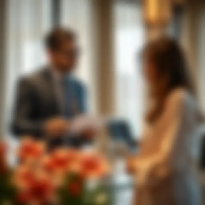 Expert Guidance in Property Transactions Consultation between a buyer and real estate expert