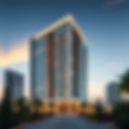 Stunning exterior view of West Wharf Tower showcasing modern architecture