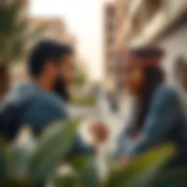 Community Engagement in Yas Projects Community spaces in Yas Projects promoting social interaction