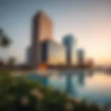 Exterior view of Zabeel One Tower showcasing its modern architecture